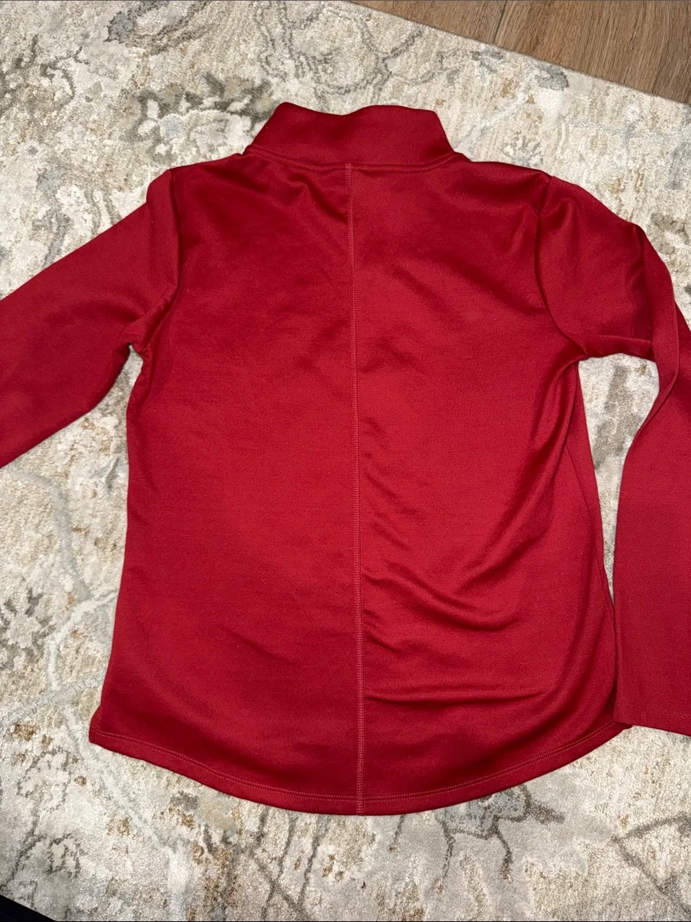 Women’s thermal Nike Deep Red Half-Zip Athletic Pullover
